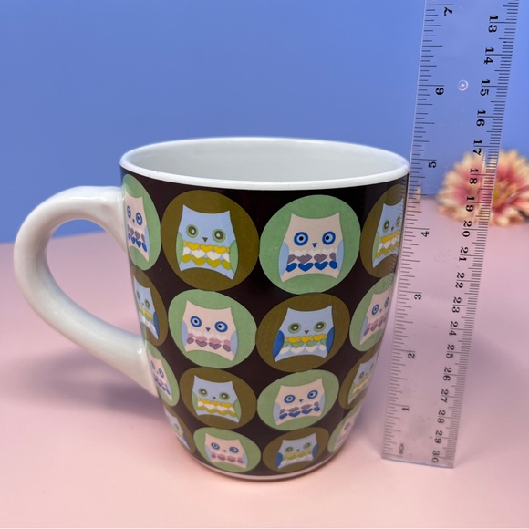 Debra Valencia Blue Harbor Collection Jumbo Owl Coffee Mug - Picture 7 of 8